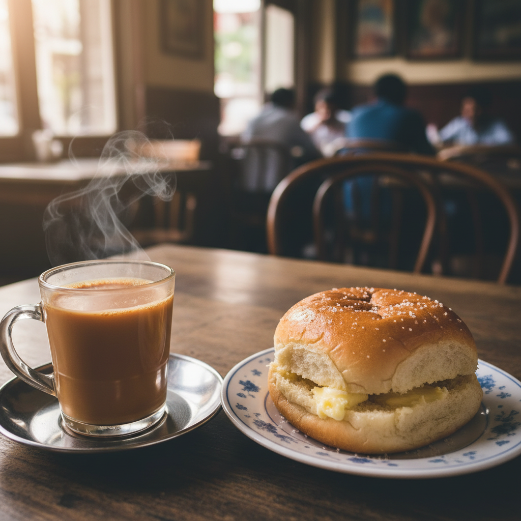 Irani Chai & Bun Maska